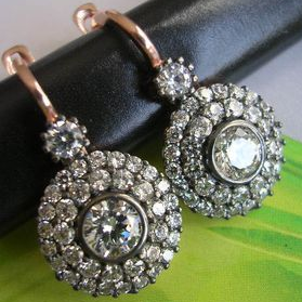 Vintage Mandala Earrings with Sparkling Zirconia