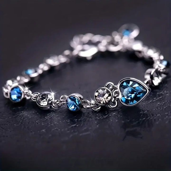 Ocean Heart Sparkle Bracelet