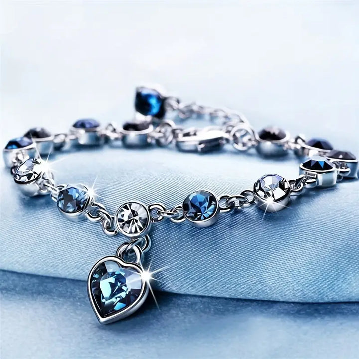 Ocean Heart Sparkle Bracelet