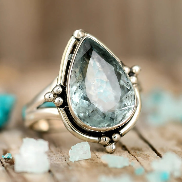 Radiant Colorful Gemstone Mosaic Ring