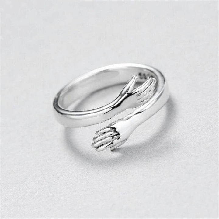 Embrace - Adjustable Silver Ring