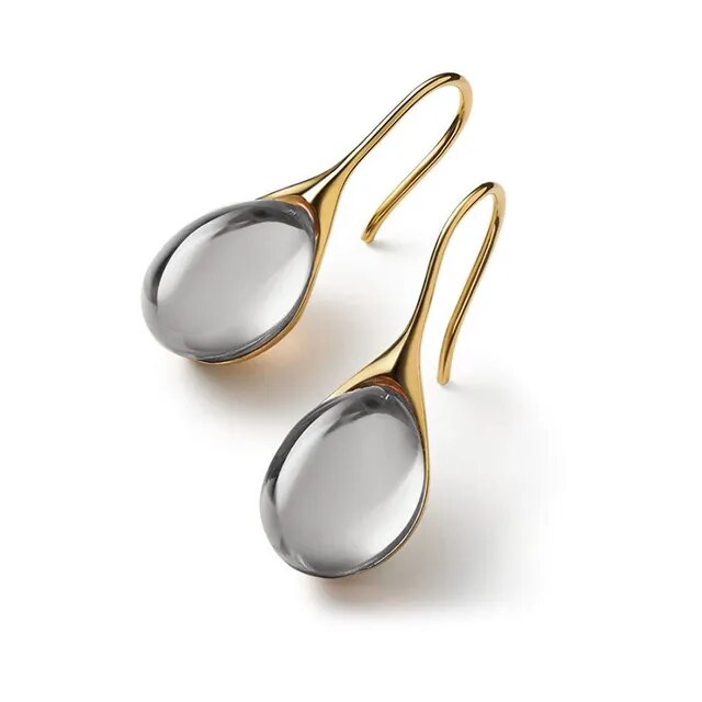 Exclusive Gold and Silver Crystal Earrings