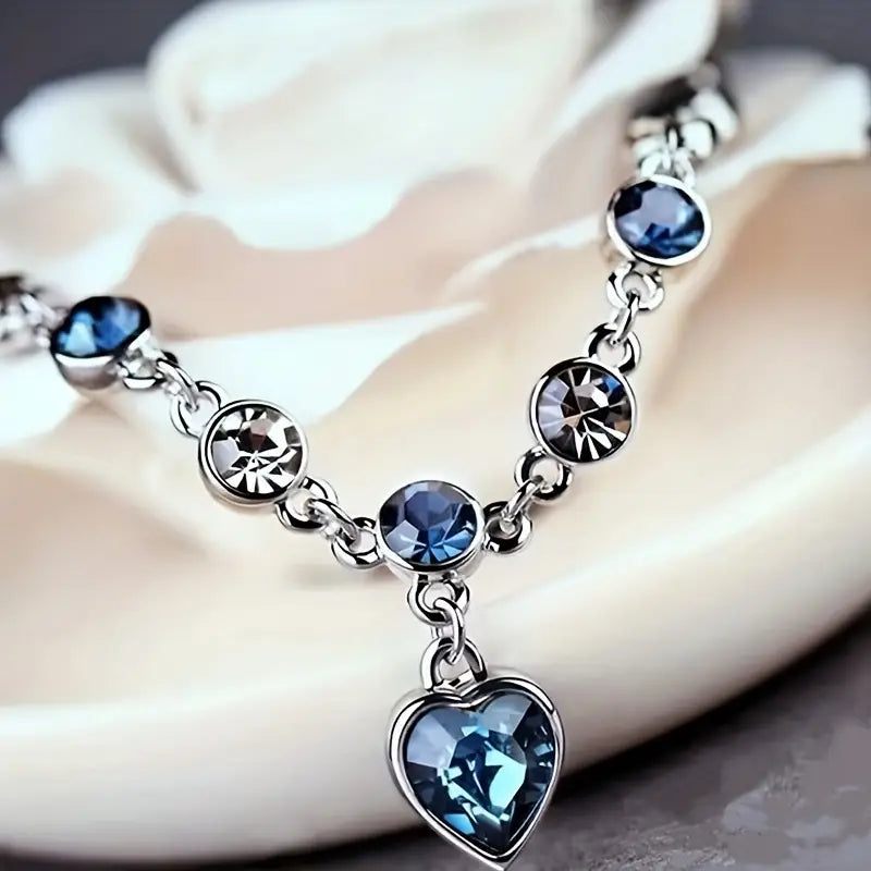 Ocean Heart Sparkle Bracelet