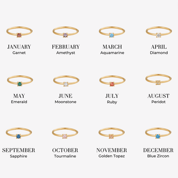 Unique Birthstone Rings