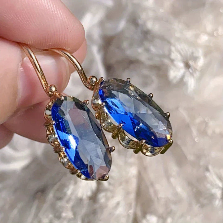 Blue-Gold Earrings