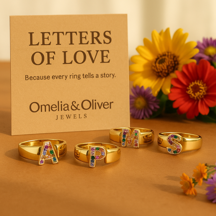 Kind - Gold Stainless Steel Initial Ring